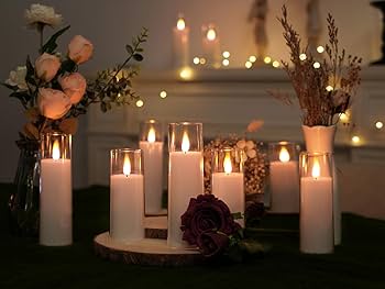 Amazon.com: Amagic Pure White Flameless Candles, Battery